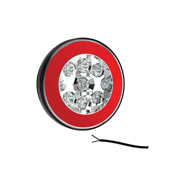 Feu de brouillard arrière LED | 12-36v | 100cm. cable