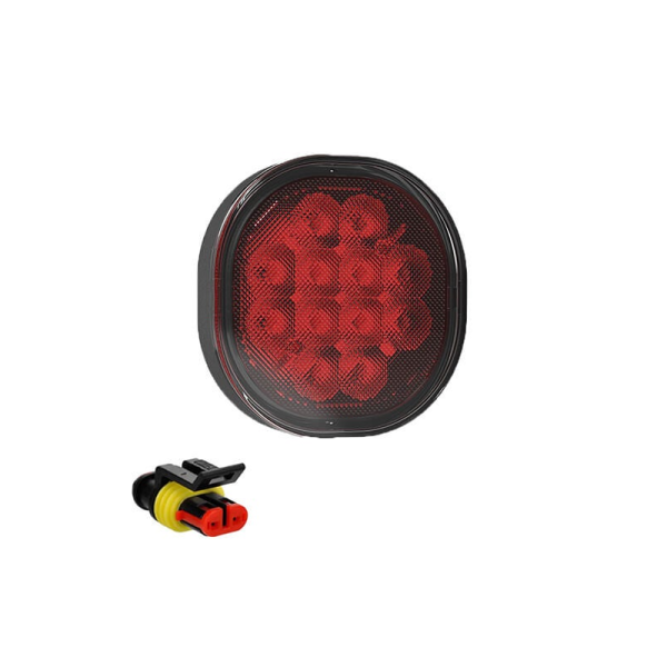 Feu de brouillard LED | 12-24V | cable 50cm. | Superseal (montage plat)