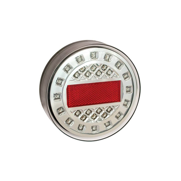 Feu de brouillard LED en chrome | 12-24V | 40cm cable