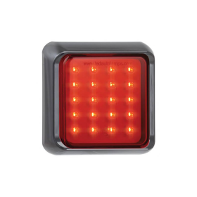 Feu de brouillard LED noir encastré | 12-24V | 40cm. cable