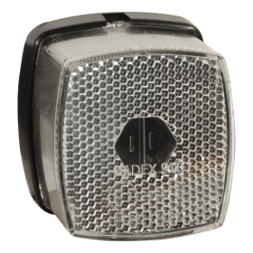 feu de position avec catadioptres serie 910 blanc passe-câble