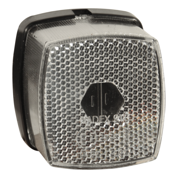 feu de position avec catadioptres serie 910 blanc passe-câble