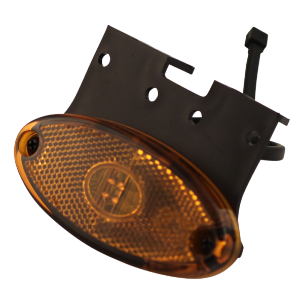 feu de position latéral Flatpoint II led Orange support de montage 90° “C” inclus DC câble 500mm