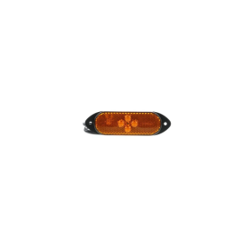 Feu de position latéral LED 126x36x15mm 110mm orange 150cm kabel, 1.5mm² Superseal connector IP67 24 V