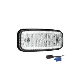 Feu de position LED blanc | 12-24V | 0,75mm². connecteur