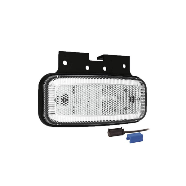 Feu de position LED blanc | 12-24V | 0,75mm². connecteur