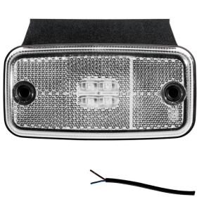 Feu de position LED blanc | 12-24V | 50cm. cable