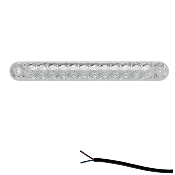 Feu de position LED blanc | 12-24V | 50cm. cable