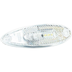 Feu de position LED blanc | 12-36v | 50cm. cable