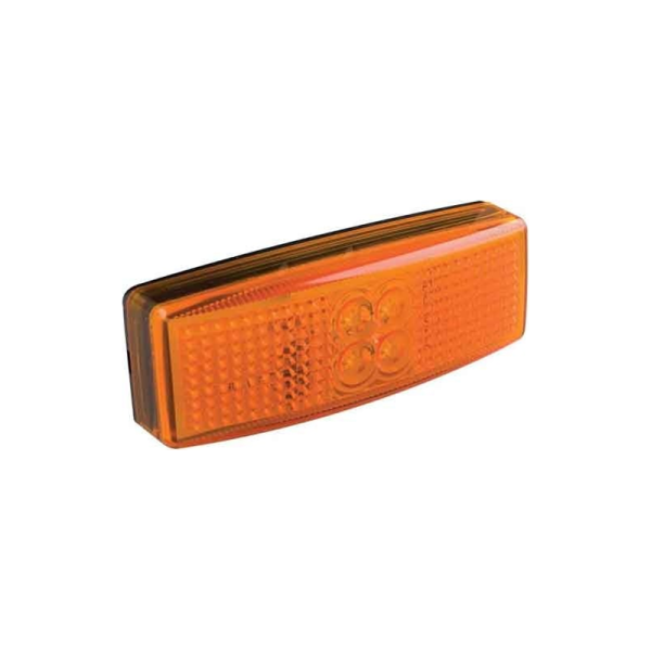 Feu de position LED de couleur ambre | 12-24V | câble de 20cm