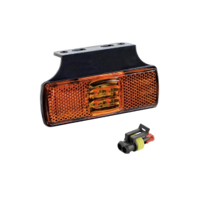 Feu de position LED de couleur orange | 12-36v | câble de 50cm. | connecteur AMP