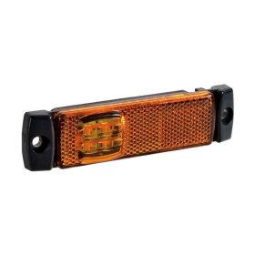 Feu de position LED de couleur orange | 12-36v | câble de 5m.