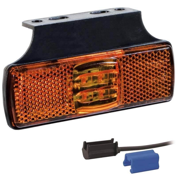 Feu de position LED orange | 12-24V | 0,75mm². connecteur