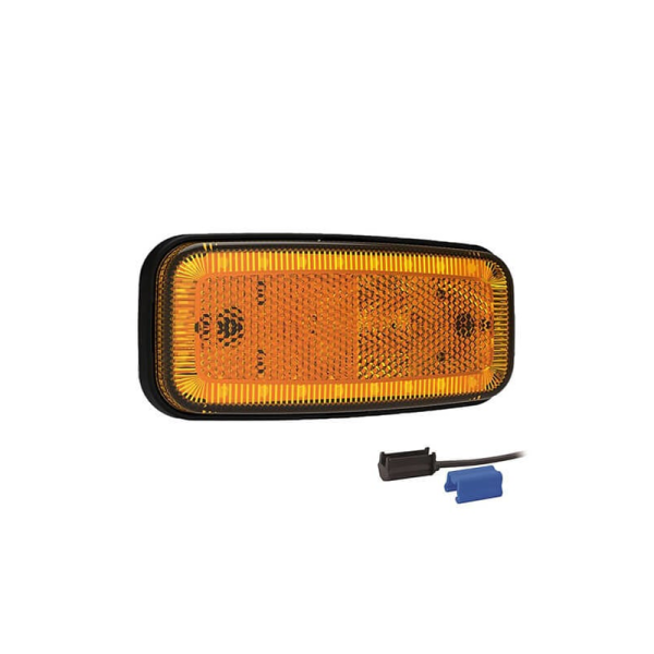 Feu de position LED orange | 12-24V | 0,75mm². connecteur