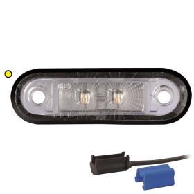 Feu de position LED orange | 12-24V | 0,75mm². connecteur