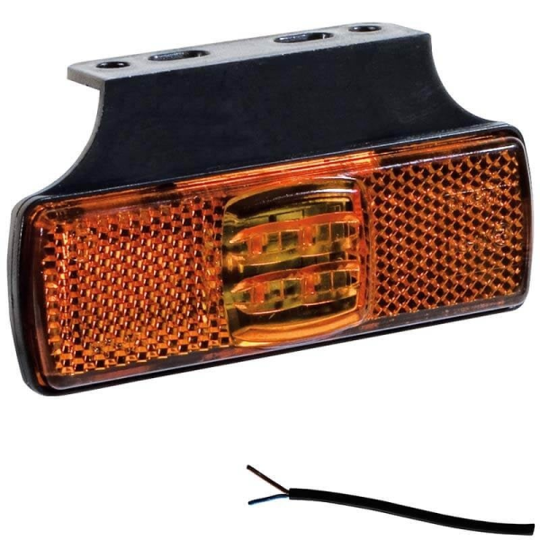 Feu de position LED orange | 12-24V | câble de 50cm.