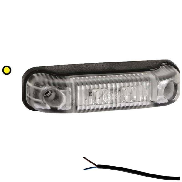 Feu de position LED orange | 12-24V | câble de 50cm.