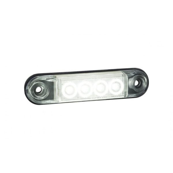 Feu de position LED orange avec support | 24V | 50cm cable