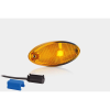 Feu de position LED ovale orange | 12-24V | 0.75mm². connecteur