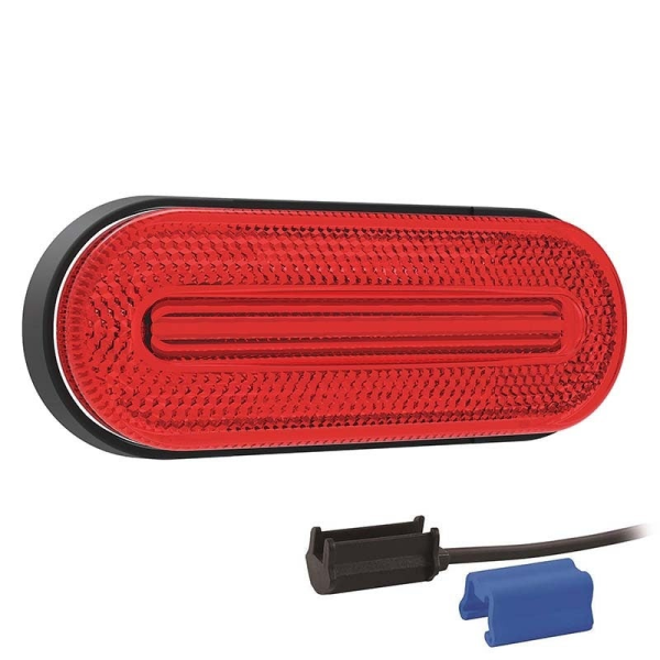 Feu de position LED rouge | 12-24V | 0,75mm². connecteur