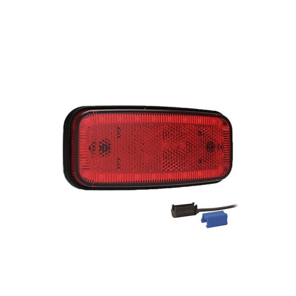 Feu de position LED rouge | 12-24V | 0,75mm². connecteur