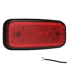 Feu de position LED Rouge | 12-24V | 50cm cable