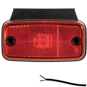 Feu de position LED rouge | 12-36v | câble de 50cm.