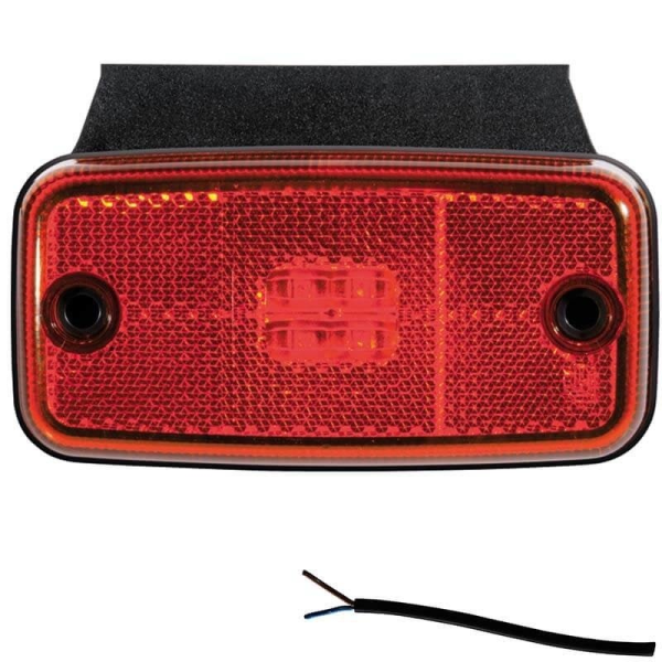 Feu de position LED rouge | 12-36v | câble de 50cm.