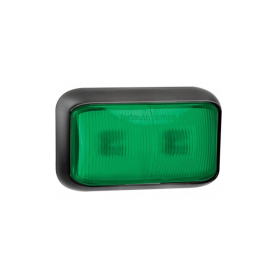 Feu de position LED vert | 12-24V | 40cm. cable