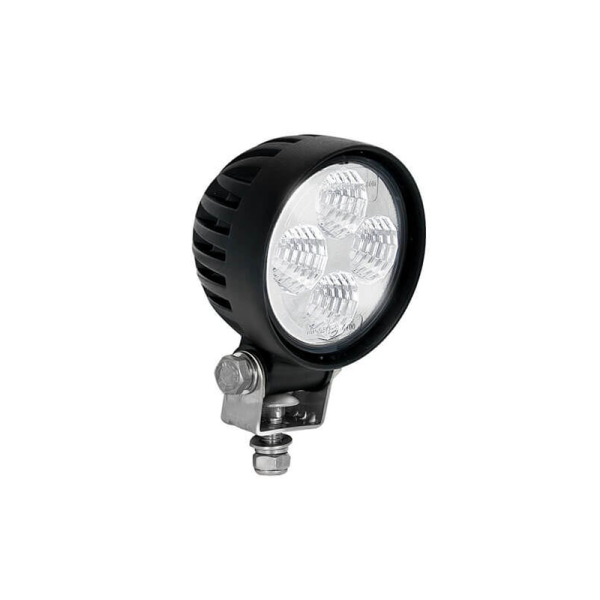 Feu de travail LED | 12 watts | 800 lumens | 12-24V | Floodbeam noir