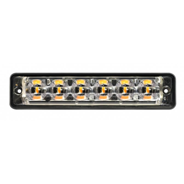 Feu flash LED 6 LED | R65 | ultra flat slimline | ambre | 10-30V