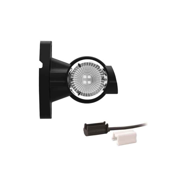 Gauche | feu de gabarit LED | tige courte | 12-24V | 1.5mm². connecteur