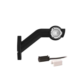 Gauche | Feu de gabarit LED avec tige inclinée | 12-36v | 1.5mm². connecteur