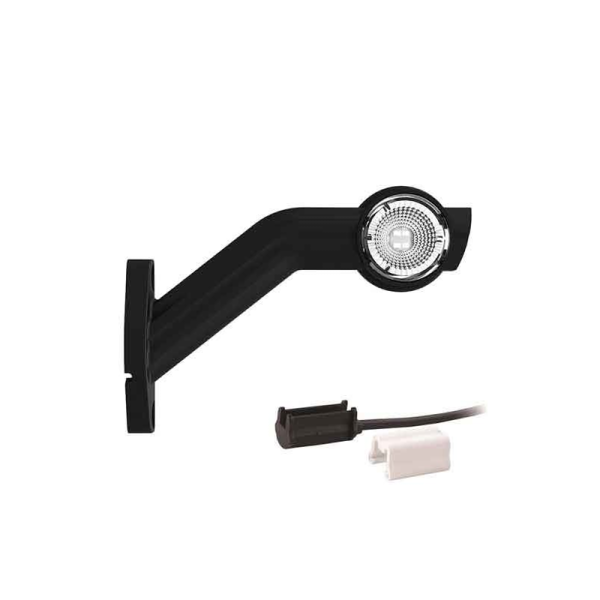 Gauche | Feu de gabarit LED avec tige inclinée | 12-36v | 1.5mm². connecteur