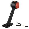 Gauche | Feu de gabarit LED avec tige inclinée | 24V | 2-PIN connecteur
