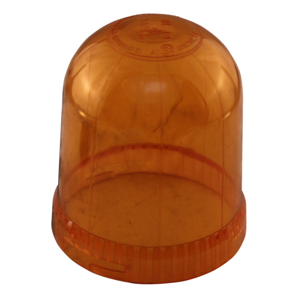 girophare en verre, orange