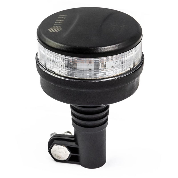 Gyrophare LED R65 orange avec cabuchon clair | 24V | DIN