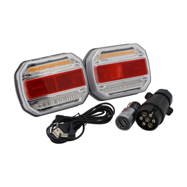 Kit de feux arrière à LED avec montage magnétique LED gauche et droit 12 V sans fil