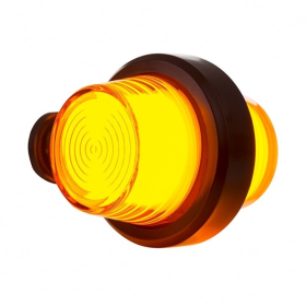 Lampe suspendue LED ambre | courte tige | cabuchon dépoli | 12-24V