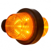 Lampe suspendue LED orange | tige courte | cabuchon clair | 24V