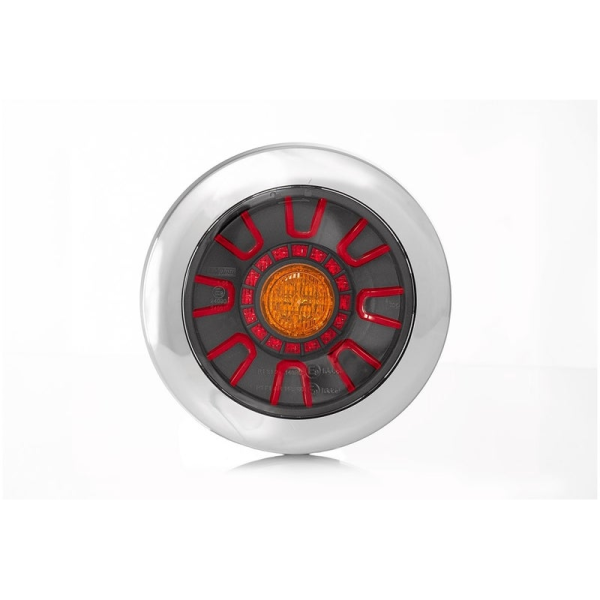 LED feu arrière darklook chrome 12-24V , 5-PIN encastré