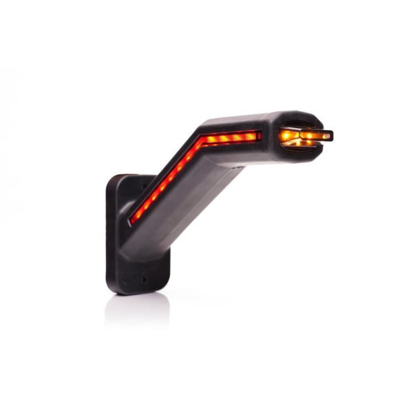 LED Feu de gabarit LED droite excl. feu clignotant, cabuchon foncé 12-24V