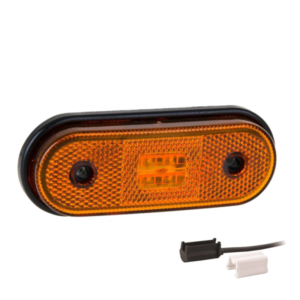 LED feu de position latéral orange 1,5mm² connector 12-36V DC