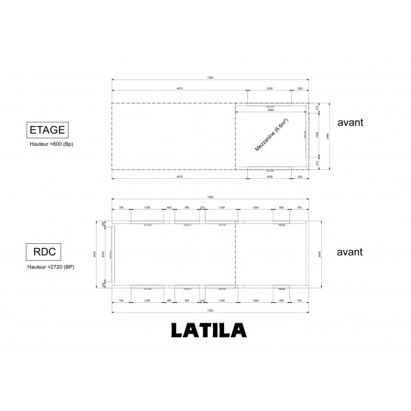 Structure 720 x 244 à partir de 7 145.00 € suivant modèle ou personnalisation.