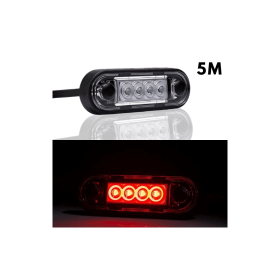 LED feu de position rouge, 5m 12-36V DC