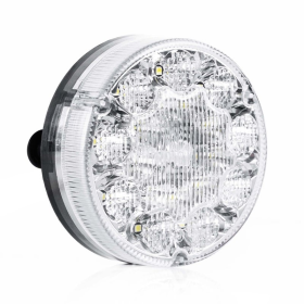 LED feu de recul rond, cabuchon transparent 24V 50cm cable