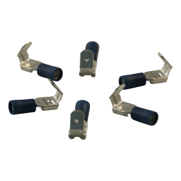 manchon pour prise plate avec tab pour le fil 1,5 – 2,5mm2 6,3x0,8,mm bleu