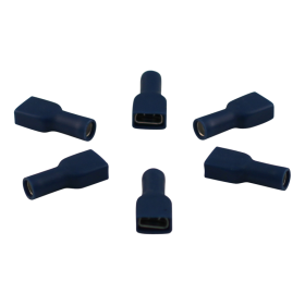 manchon pour prise plate complètement isolé pour le fil 1,5 – 2,5mm2 6,3x0,8,mm bleu