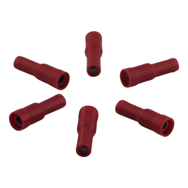 manchon pour prise ronde pour le fil 0,5 – 1,5mm2 Ø4 ,mm Rouge