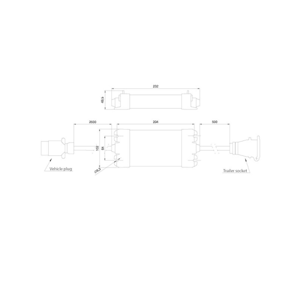 processeur de lumière de LED interfacial prise 13 pôles vers prise 13 pôles 12v 12vV